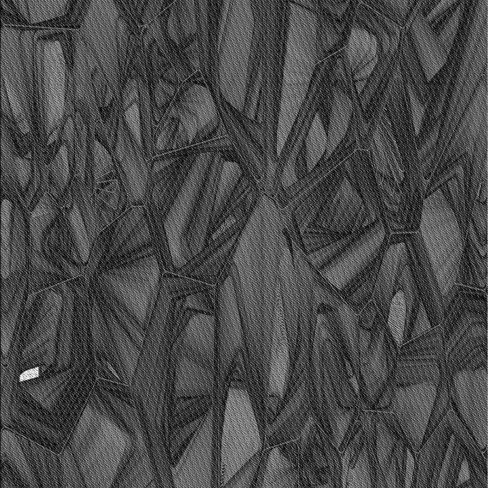 Patterned Charcoal Black Rug, pat2020gry