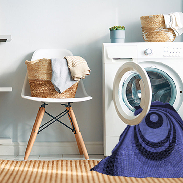 Machine Washable Transitional Midnight Blue Rug in a Washing Machine, wshpat2021blu