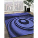 Patterned Midnight Blue Rug in Family Room, pat2021blu