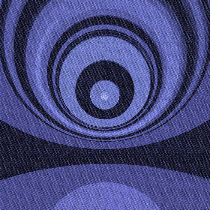 Round Machine Washable Transitional Midnight Blue Rug, wshpat2021blu