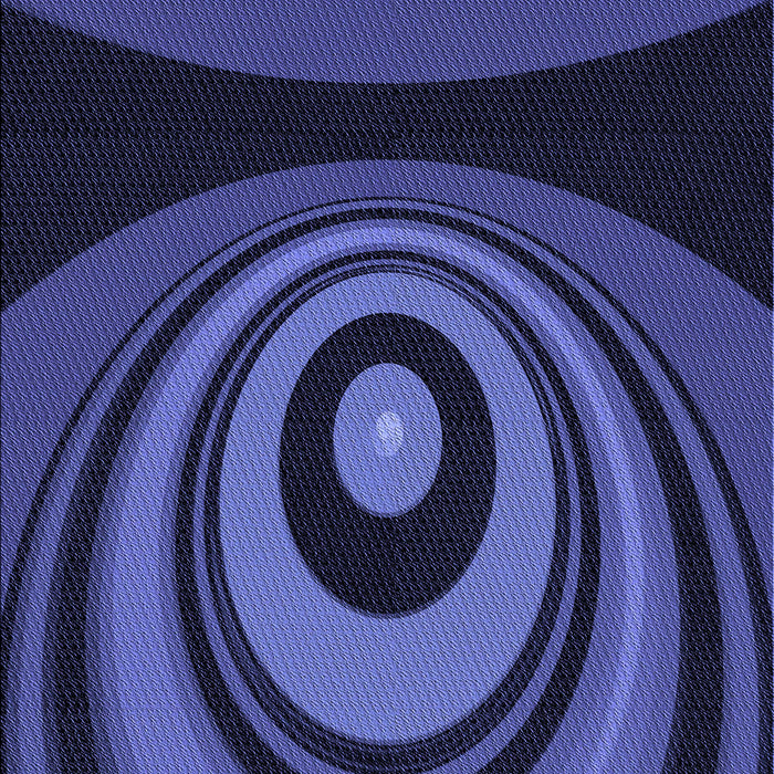 Patterned Midnight Blue Rug, pat2021blu