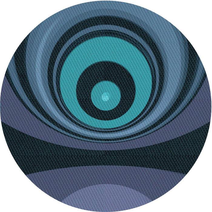 Square Patterned Blue Ivy Blue Rug, pat2021lblu