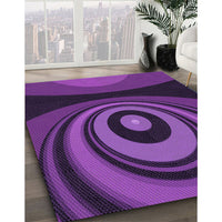 Patterned Purple Rug, pat2021pur