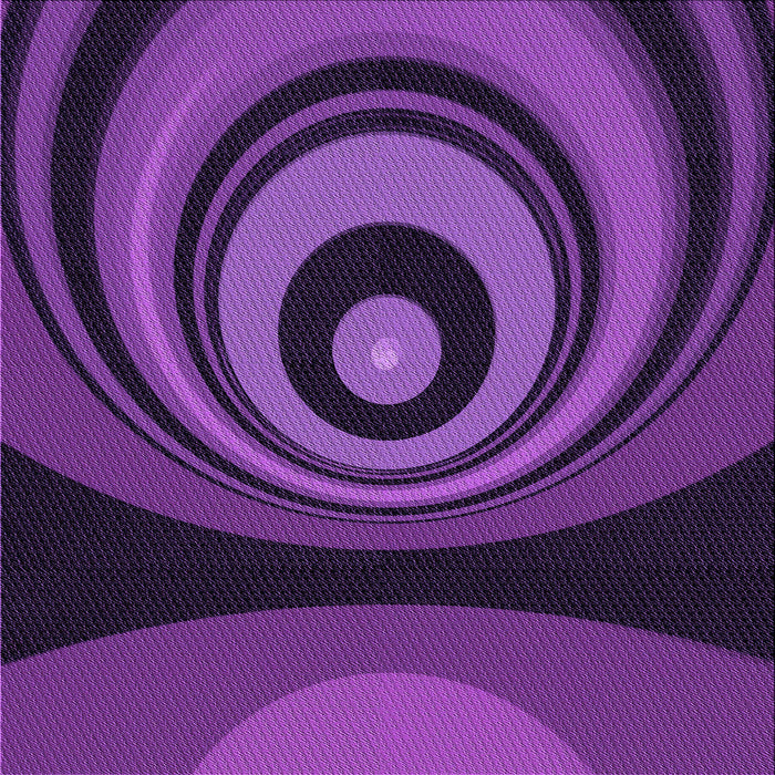 Round Machine Washable Transitional Purple Rug, wshpat2021pur