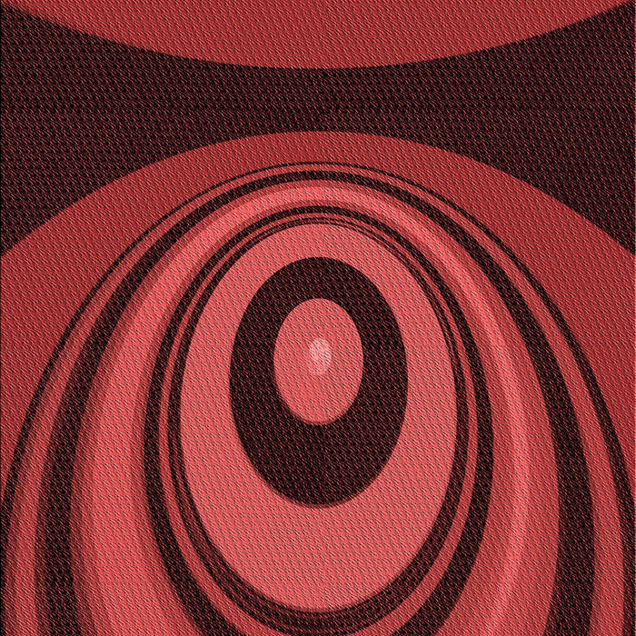 Patterned Cranberry Red Rug, pat2021rd