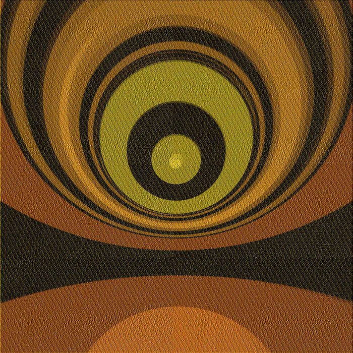 Round Patterned Red Rug, pat2021yw