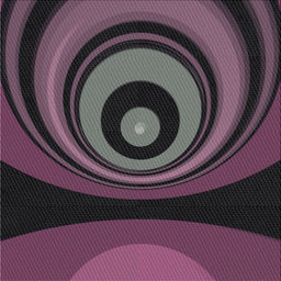 Sideview of Machine Washable Transitional Purple Lily Purple Rug, wshpat2021