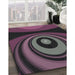 Machine Washable Transitional Purple Lily Purple Rug in a Family Room, wshpat2021