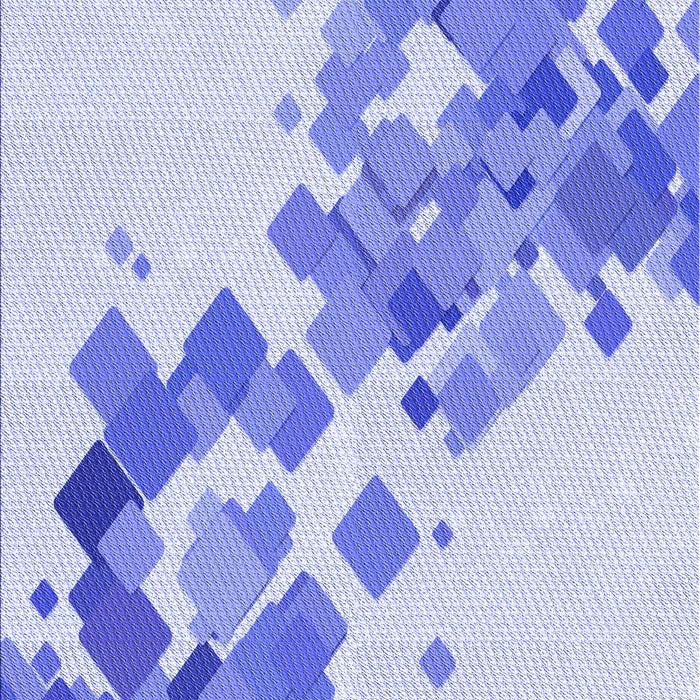 Machine Washable Transitional Blue Rug, wshpat2022blu