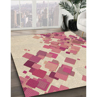 Patterned Vanilla Gold Rug, pat2022brn