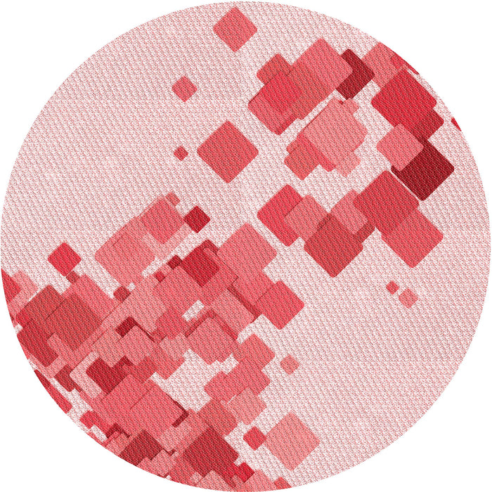 Square Machine Washable Transitional Pink Rug in a Living Room, wshpat2022rd