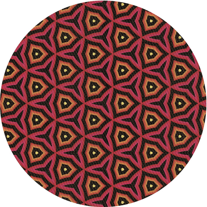 Square Machine Washable Transitional Red Wine or Wine Red Rug in a Living Room, wshpat2023brn