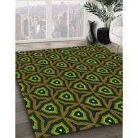 Patterned Midnight Gray Rug, pat2023grn