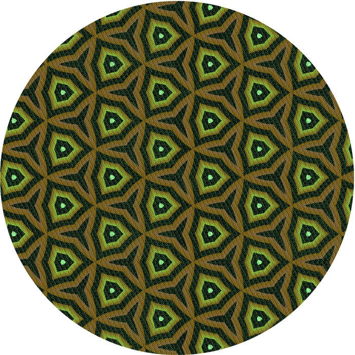 Square Patterned Midnight Gray Rug, pat2023grn