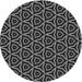 Square Patterned Gray Rug, pat2023gry