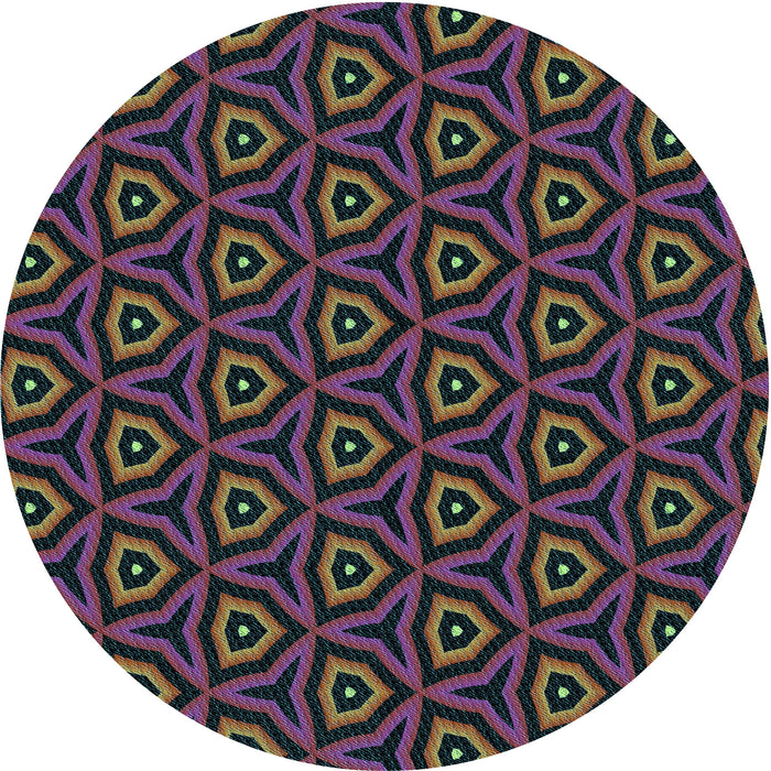 Square Patterned Ash Gray Rug, pat2023lblu