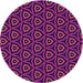 Square Patterned Medium Violet Red Pink Rug, pat2023pur
