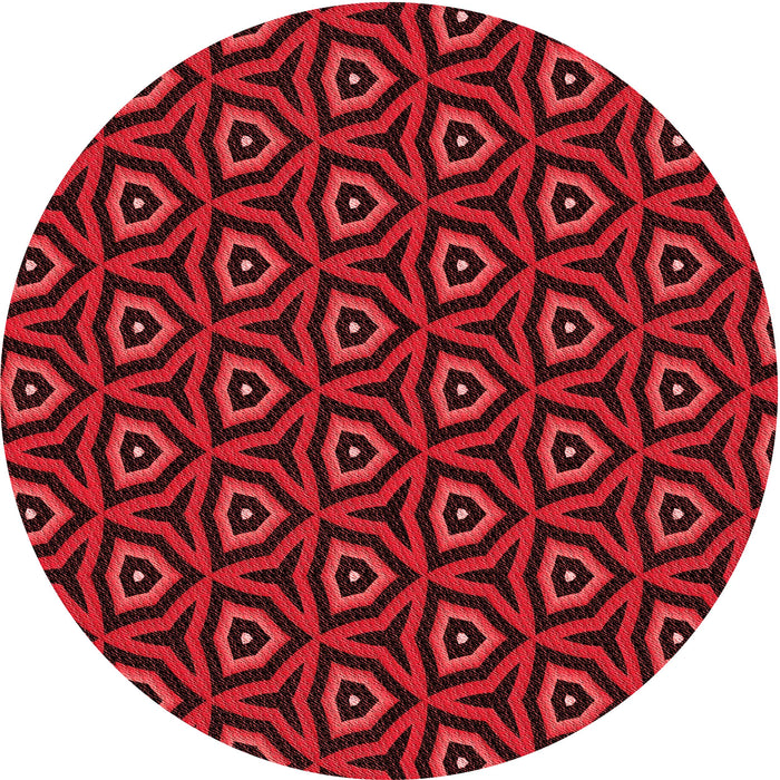 Square Machine Washable Transitional Saffron Red Rug in a Living Room, wshpat2023rd