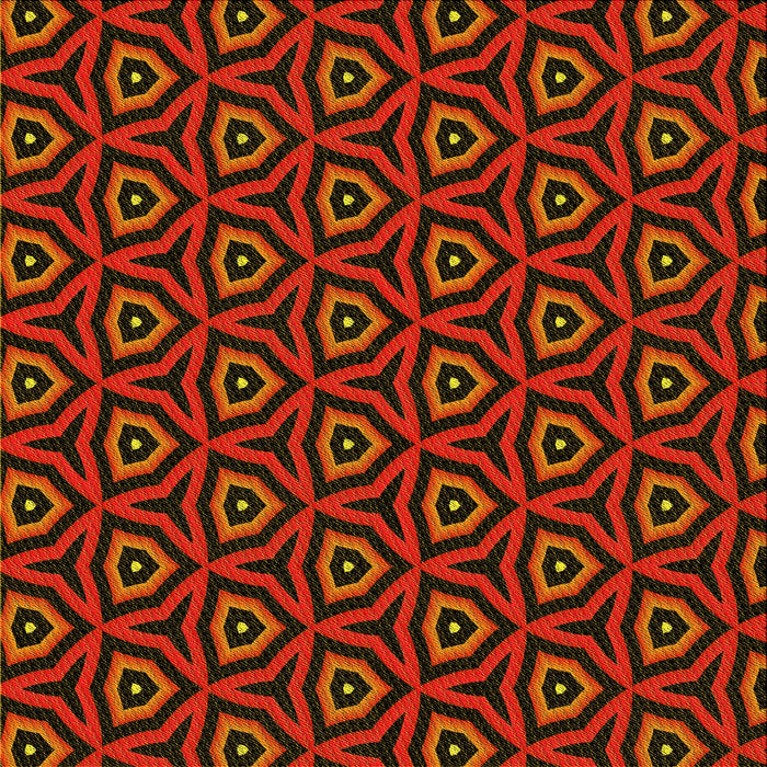 Round Patterned Cranberry Red Rug, pat2023yw