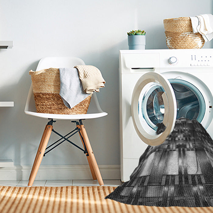 Machine Washable Transitional Gray Rug in a Washing Machine, wshpat2024gry