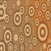 Round Patterned Mahogany Brown Rug, pat2025org