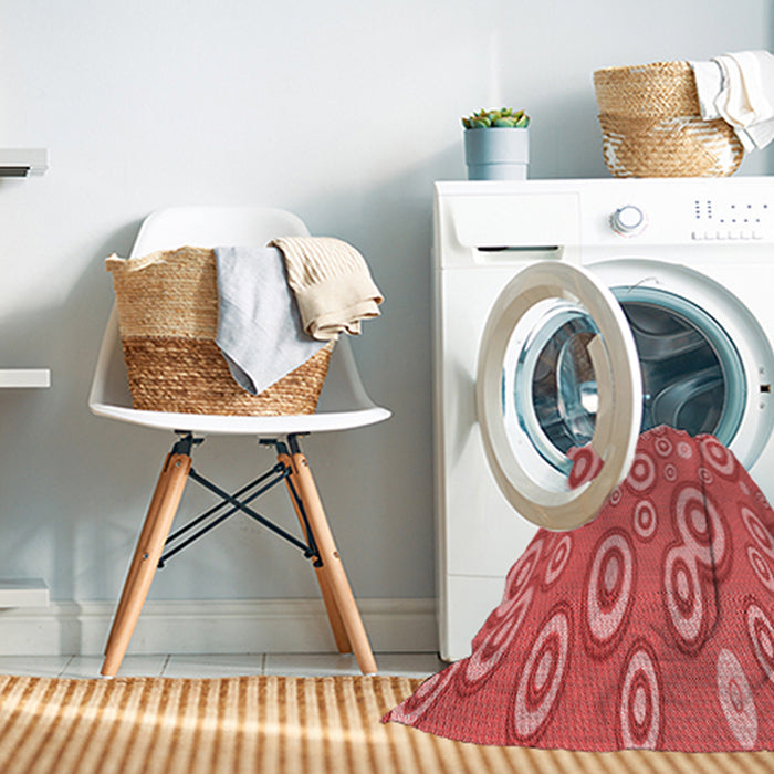 Machine Washable Transitional Red Rug in a Washing Machine, wshpat2025rd