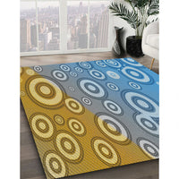 Patterned Gray Novelty Rug, pat2025