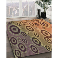 Patterned Bronze Brown Rug, pat2026brn