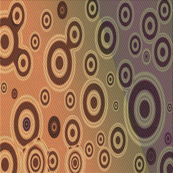 Round Machine Washable Transitional Bronze Brown Rug, wshpat2026brn