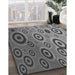 Patterned Dark Gray Rug in Family Room, pat2026gry