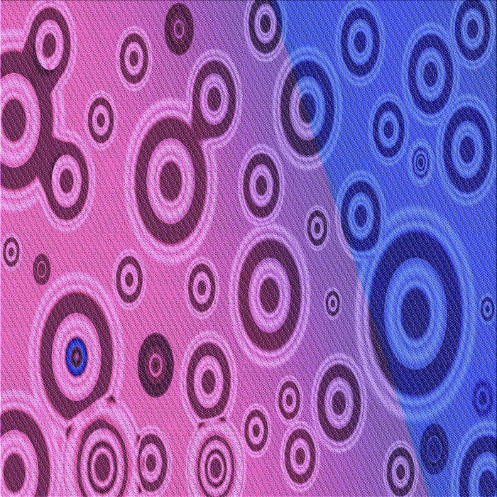 Round Patterned Dark Orchid Purple Rug, pat2026pur