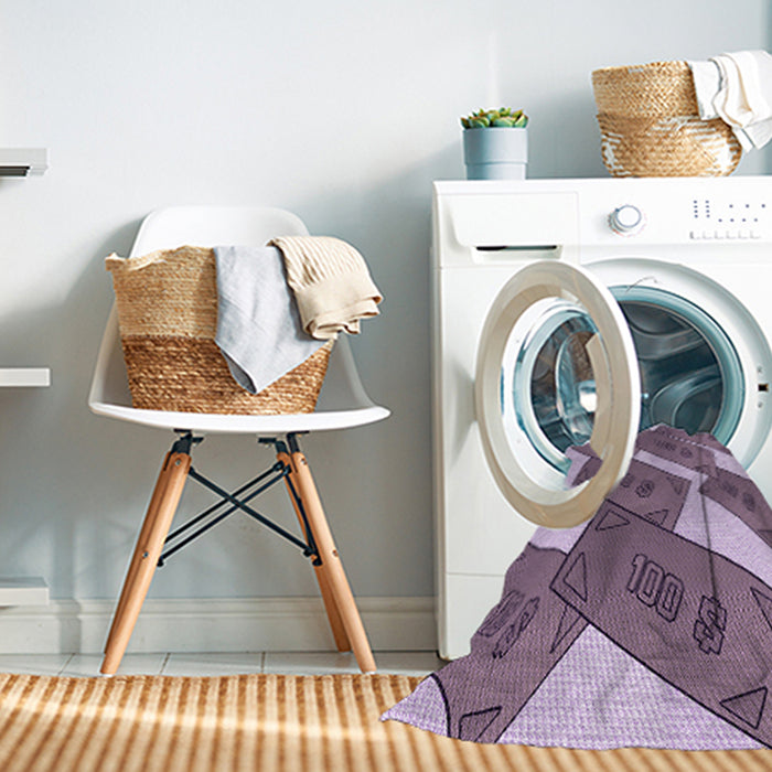 Machine Washable Transitional Viola Purple Rug in a Washing Machine, wshpat2027pur