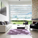 Machine Washable Transitional Viola Purple Rug in a Kitchen, wshpat2027pur