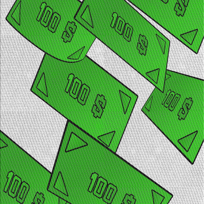 Machine Washable Transitional Jade Green Rug, wshpat2027