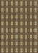 Machine Washable Transitional Copper Brown Rug, wshpat2028brn