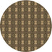 Square Machine Washable Transitional Copper Brown Rug in a Living Room, wshpat2028brn