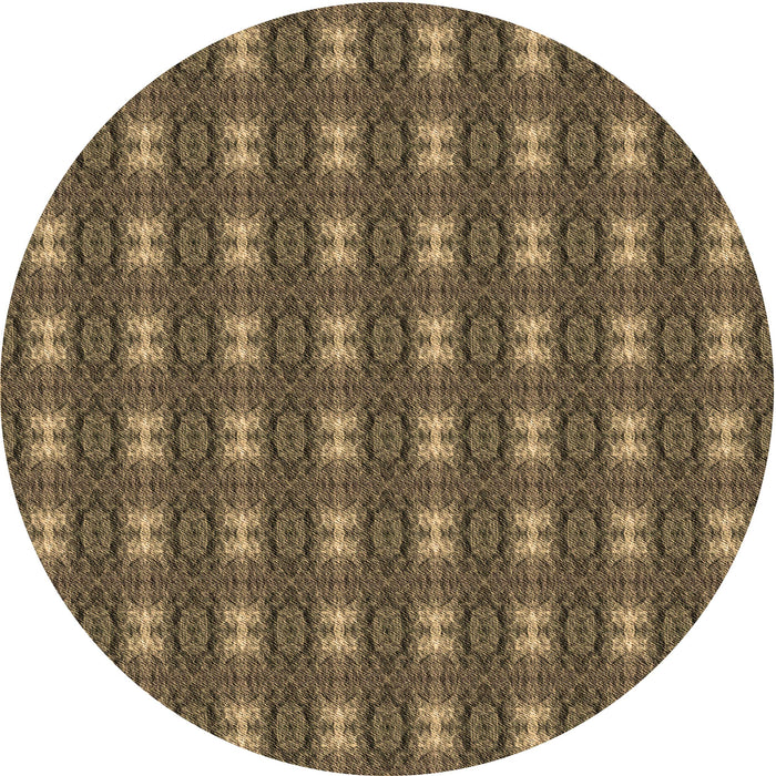 Square Patterned Copper Brown Rug, pat2028brn