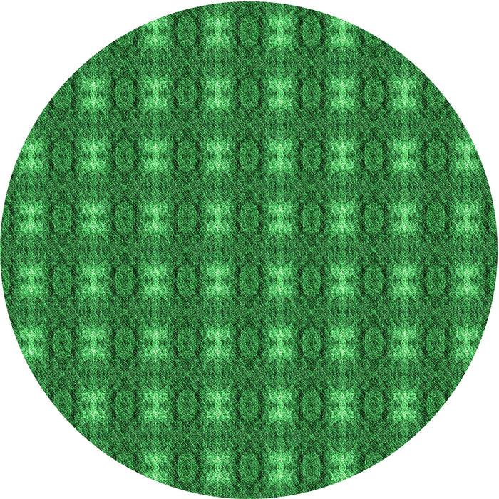 Square Machine Washable Transitional Green Rug in a Living Room, wshpat2028grn