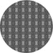 Square Patterned Gunmetal Gray Rug, pat2028gry