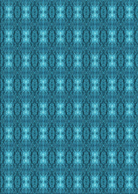 Machine Washable Transitional Teal Green Rug, wshpat2028lblu