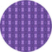 Square Patterned Amethyst Purple Rug, pat2028pur