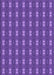 Machine Washable Transitional Amethyst Purple Rug, wshpat2028pur