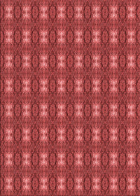 Machine Washable Transitional Red Rug, wshpat2028rd