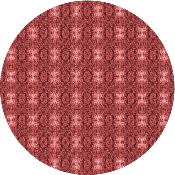 Square Patterned Red Rug, pat2028rd