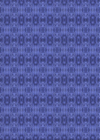 Machine Washable Transitional Sapphire Blue Rug, wshpat2029blu