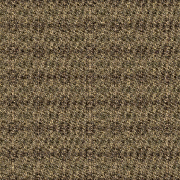 Round Patterned Dark Gold Brown Rug, pat2029brn