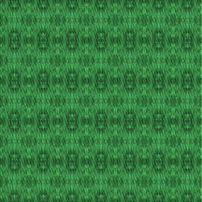 Machine Washable Transitional Green Rug, wshpat2029grn