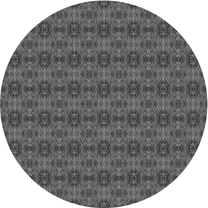 Square Patterned Gray Rug, pat2029gry