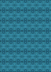 Machine Washable Transitional Teal Green Rug, wshpat2029lblu