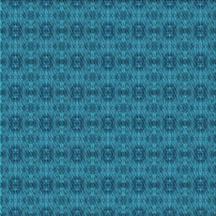 Round Patterned Teal Green Rug, pat2029lblu